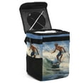 thumbnail image 1 of Surfing in Summer Foldable, with Lid, Leak-proof, Hanging Car Trash Can Garbage Can Container for Automobile, Trash Can for Car Organizer and Storage Bag, 1 of 6