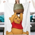 thumbnail image 1 of Winnie the Pooh Throw Blanket Ultra-Soft Comfortable Blankets Flannel Fits Couch Sofa Office Suitable for All Season 40"x60", 1 of 10