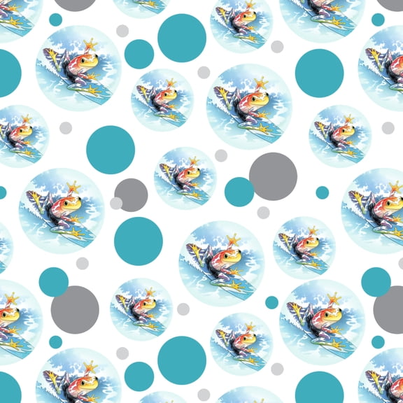 Surfing Surf Rainforest Tree Frog Tropical Premium Gift Wrap Wrapping Paper Roll