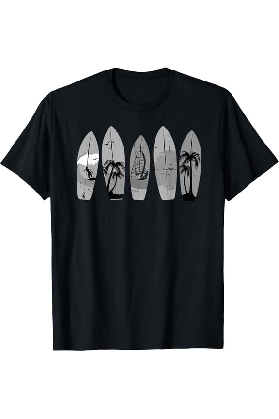 Surfing Surfboard Vintage Classic Retro Surfboarder Surfer T-Shirt