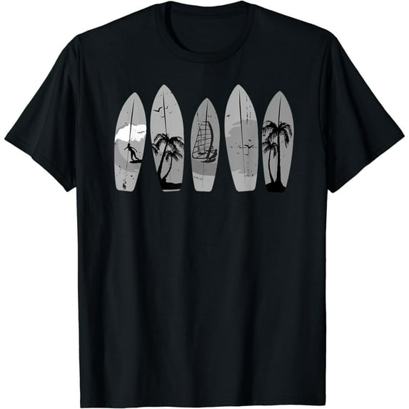 Surfing Surfboard Vintage Classic Retro Surfboarder Surfer T-Shirt