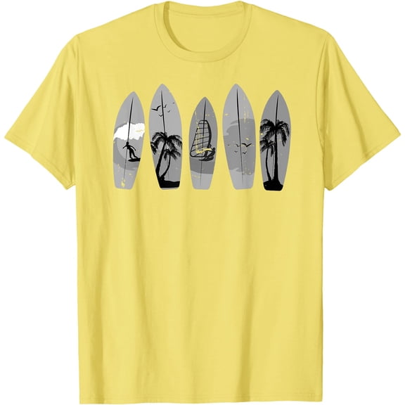 Surfing Surfboard Vintage Classic Retro Surfboarder Surfer Unisex T-Shirt for Men Women Kids Toddler