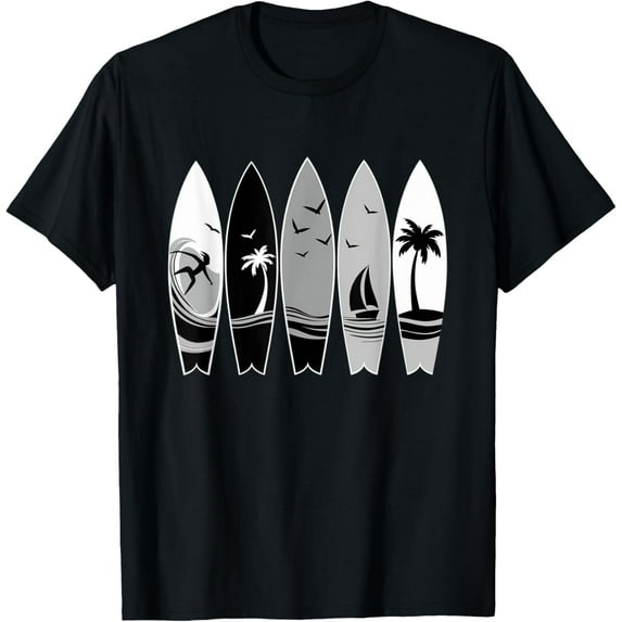 Surfing Surfboard Vintage Classic Surfboarder Surfer T-Shirt