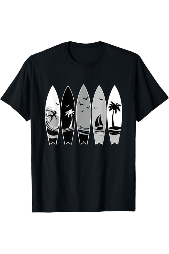 Surfing Surfboard Vintage Classic Surfboarder Surfer T-Shirt