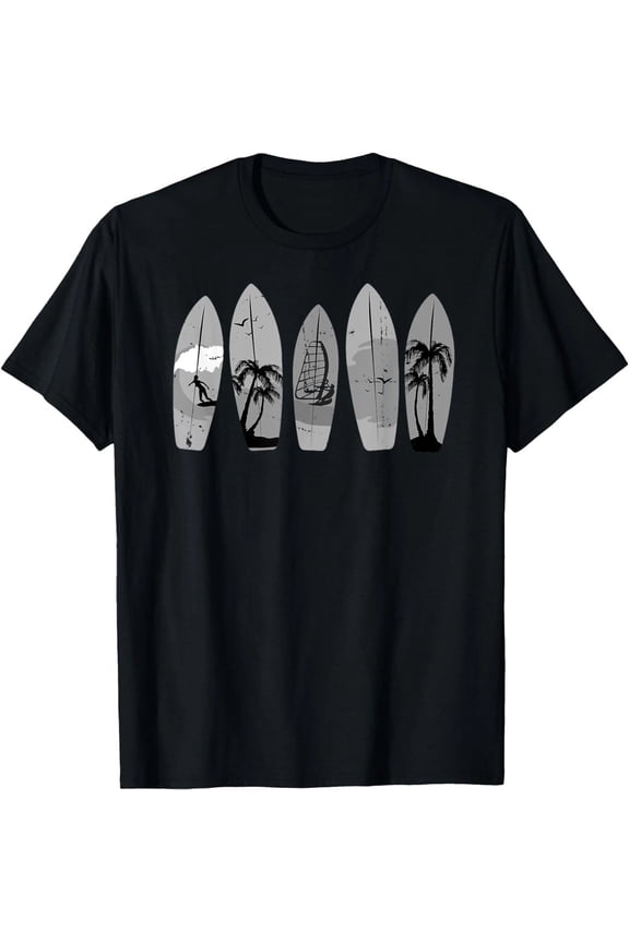 Surfing Surfboard Vintage Retro Surfer Gift Unisex T-Shirt