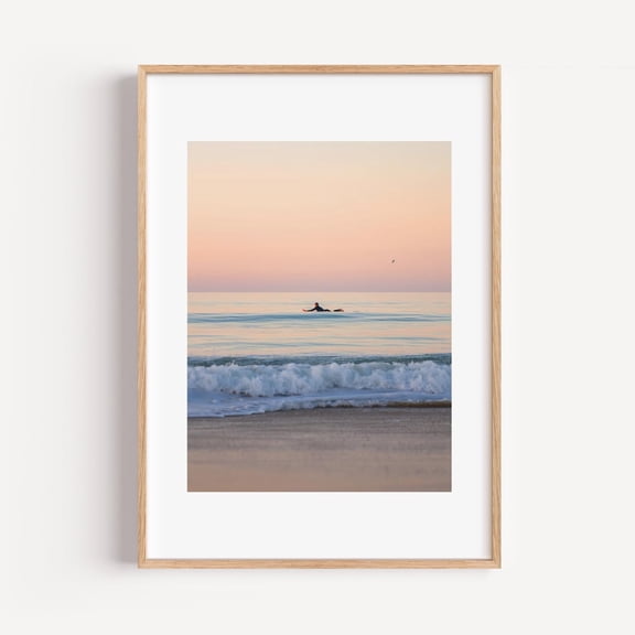 Surfing Surfboard Wall Art Surf Decor Coastal Beachy Beach Home Nautical Surfer Girl, Unframed Poster