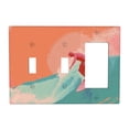 thumbnail image 1 of Surfing Switch Cover Decorative Wall Plate 3-Gang 2-Toggle 1-Decor Standard Size, 1 of 5