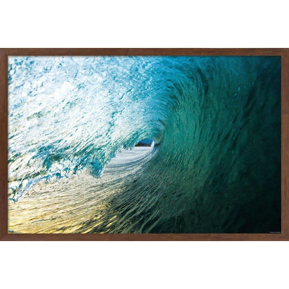 Surfing - The Lip Wall Poster, 14.725" x 22.375", Framed
