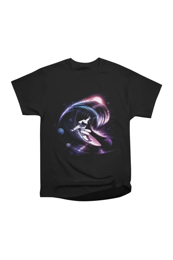 Surfing The Universe Gravity T-Shirt Tee Gift For Him Merch For Her Apparel For Friend