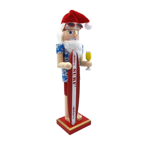 Surfing Theme Christmas Nutcrackers Figures Suitable for Desk Office Landscape