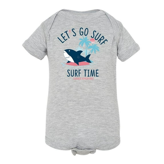 Surfing Time Shark Bodysuit Infant -Image by Shutterstock, 24 Months