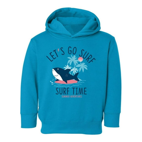 Surfing Time Shark Hoodie Toddler - Toddler Hoodie