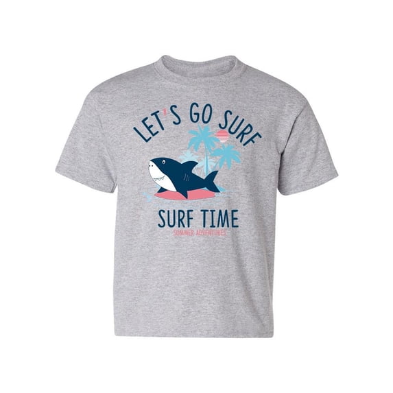 Surfing Time Shark T-Shirt Juniors -Image by Shutterstock, x-Small