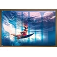 thumbnail image 1 of Surfing - Underwater Wall Poster, 22.375" x 34", Framed, 1 of 5