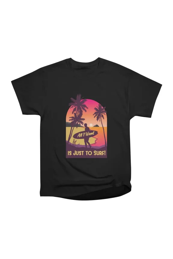 Surfing Vibes T-Shirt Tee Gift For Him Merch For Her Apparel For Friend