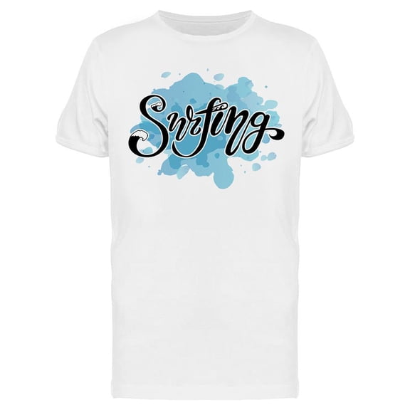 Surfing With Waves T-Shirt Men -Image by Shutterstock, Male Small