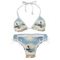 thumbnail image 1 of Surfing in Summer Detachable Sponge Adjustable Strap Bikini Set Two-Pack Swimsuit Women Swimwear, 1 of 6