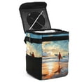 thumbnail image 1 of Surfing in Summer Foldable Car Garbage Can with Lid, Leak-proof, Hanging Storage Bag - Trash Can for Car, Mini Trash Can, 1 of 6