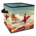 thumbnail image 1 of Surfing in Summer Foldable Storage Box with Handle, 10.8"x10.5"x10.6", Large Capacity - Storage Bin and Containers, 1 of 6