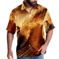 thumbnail image 1 of Surfing in Summer Men's Casual Printed Button Down Short Sleeve Poplin Hawaiian Beach Shirt with Spread Collar Tops, 1 of 6