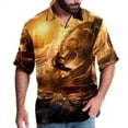 thumbnail image 1 of Surfing in Summer Men's Short Sleeve Hawaiian Beach Shirts, Casual Printed Button Down Spread Collar Tops, Summer Unisex Style, 1 of 6