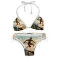 thumbnail image 1 of Surfing in Summer Swimsuit Bikini Set with Detachable Sponge and Adjustable Strap, Two-Pack for Swimming Pool and Beach Parties, 1 of 6