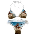 thumbnail image 1 of Surfing in Summer Women's Bikini Set with Detachable Sponge, Adjustable Strap | 2-Pack, Beachwear, Poolside, Swimsuit., 1 of 6