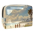 thumbnail image 1 of Surfing in SummerCosmetic Storage Bag with Zipper, Printed Design, - PVCMakeup Organizer, Small Makeup Case, Travel Pouch Organizer, 1 of 6