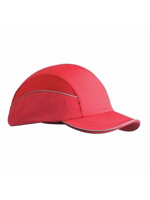 Bump Cap,Baseball,Hook-and-Loop,Red SCARAP1RED