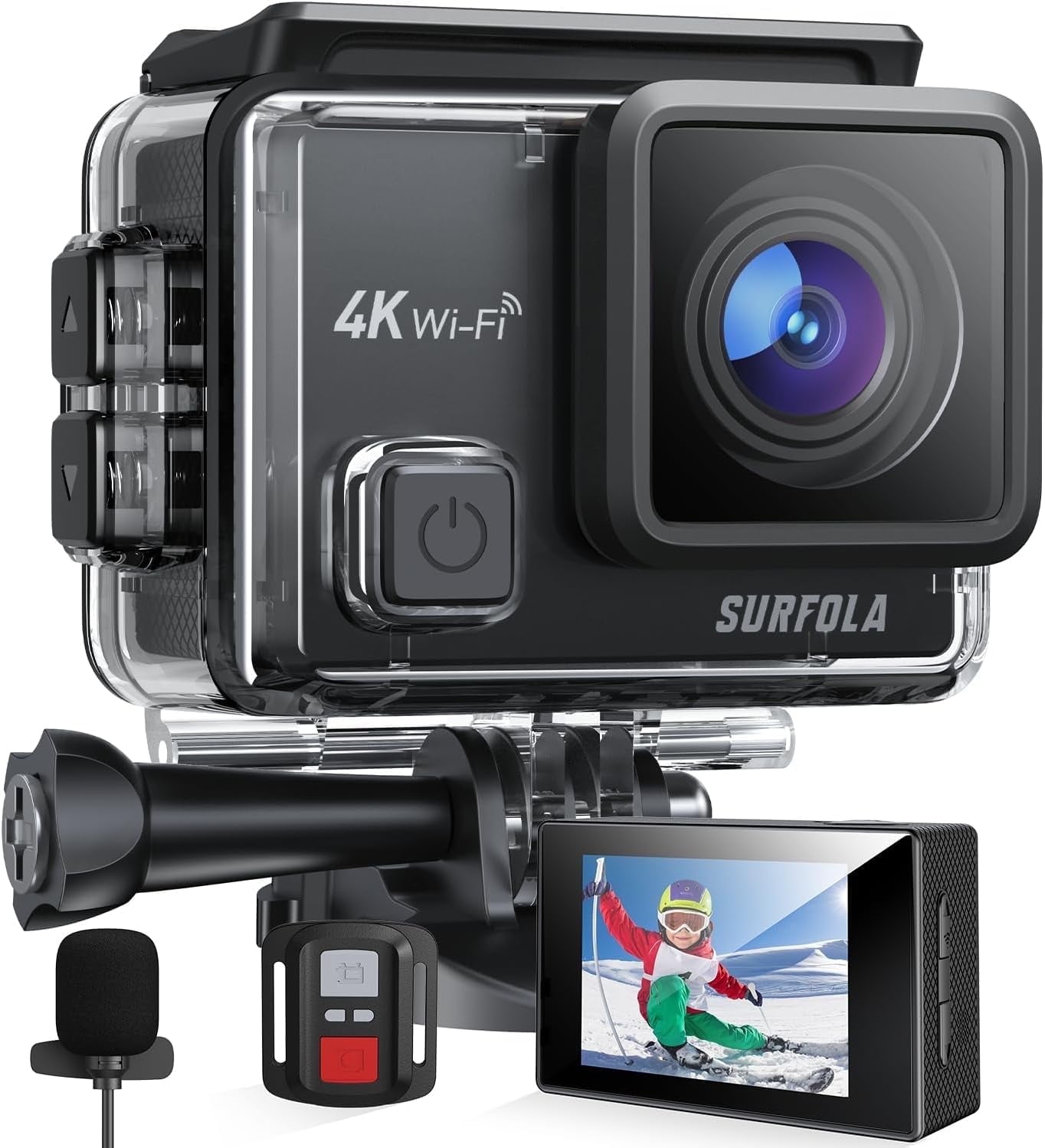 Surfola Waterproof 4k 40mp Action Camera - Walmart.com