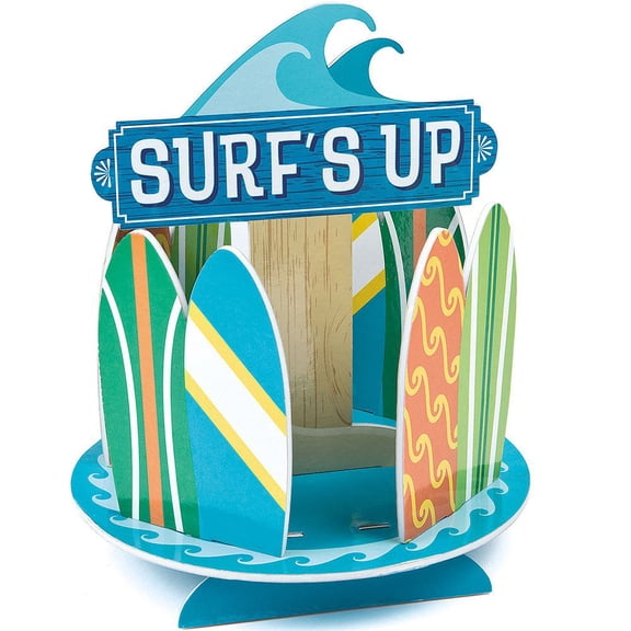 Surfs Up Birthday Centerpiece - Party Decor - 1 Piece