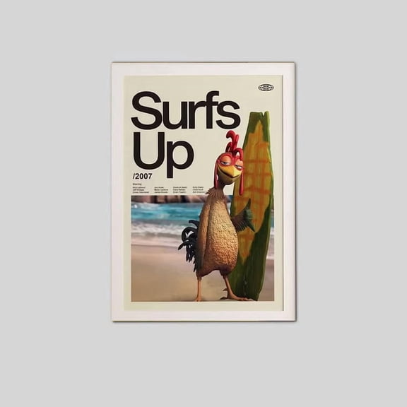 Surfs Up Chicken Joe Poster: Retro Movie Poster Size 24''x36'' Googate