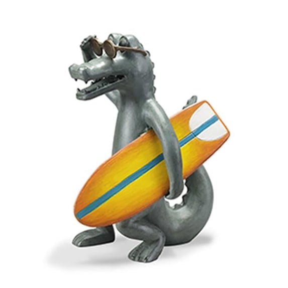 Surfs Up Gator Garden Sculpture