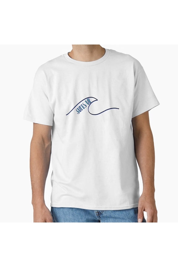 Surfs Up Shirt, Surf Wave Graphic Tee, Ocean Vacation Shirt