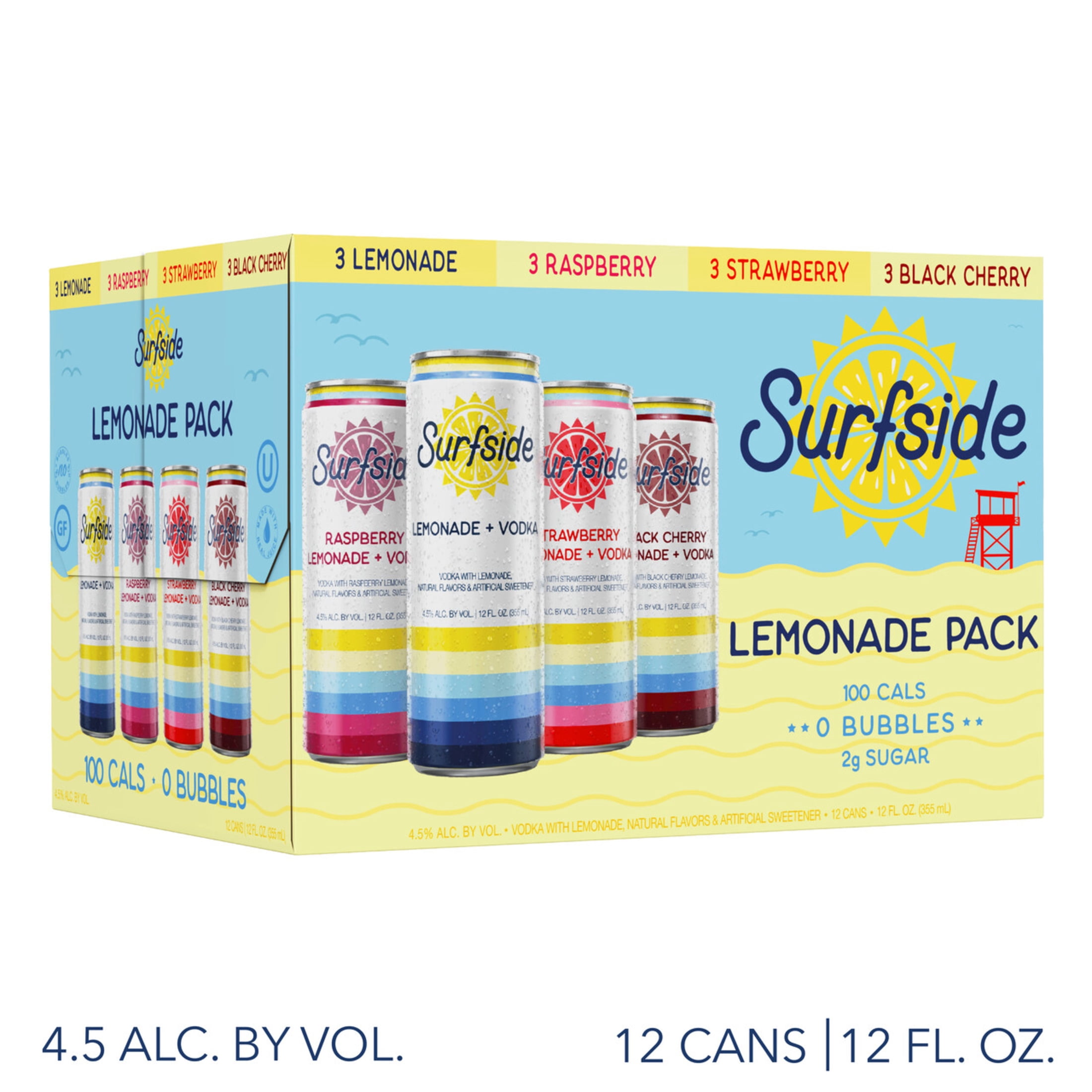 Surfside Lemonade Variety 12 pack / 12 fl oz