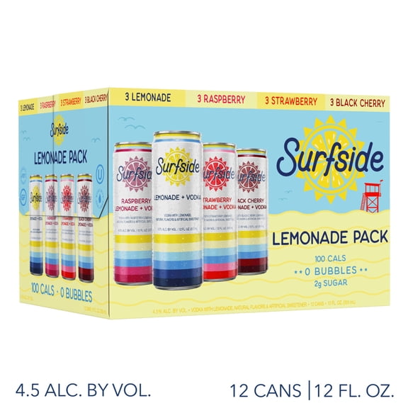 Surfside Lemonade Variety 12 pack / 12 fl oz