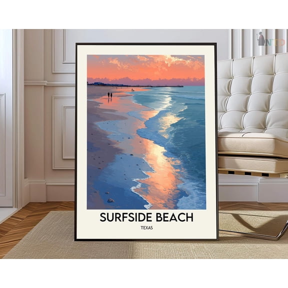 Surfside Beach South Carolina Poster, Unframed Paper Poster 8x10in