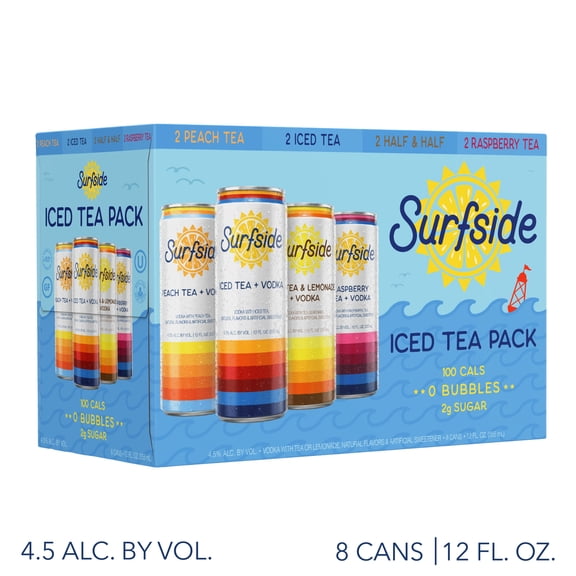 Surfside Iced Tea Vodka Variety 8 pack