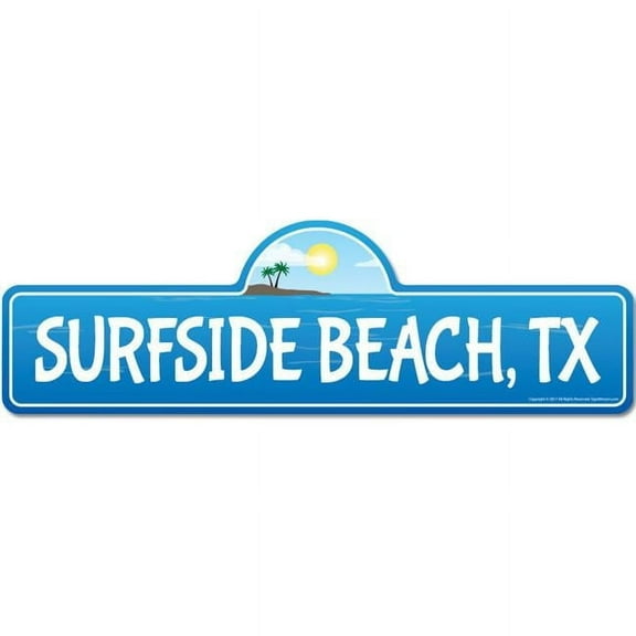 Surfside, TX Texas Beach Street Sign