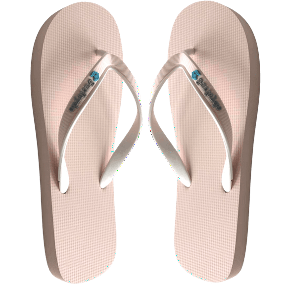 Surfsyde Simply Comfortable Flip Flops with Patented Rolled Inner Seam - Petal Pink