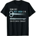 thumbnail image 1 of Surg Tech Exhausted Surgical Technologist Scalpel Surgeon T-Shirt, 1 of 4
