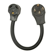 Southwire 50AM30AF18 Surge Guard RV Power Cord Adapter - 50A Male to 30A Female, 18" 10/3 Cord, 120V
