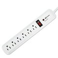 thumbnail image 1 of Surge Protector, 6 Outlets, 4 Ft Cord, 540 Joules, White | Bundle of 10 Each, 1 of 3