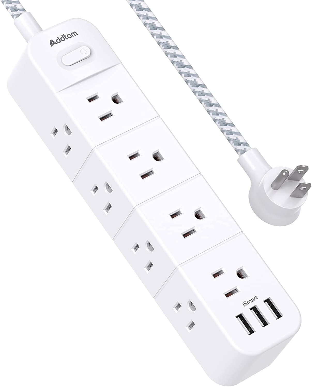 Surge Protector Power Strip, 12 Outlets with 3 USB Ports, Outlet