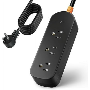 Surge Protector Power Strip - Covozon 3 Outlets 3ft Extension Cord, 1875W Outdoor Power Strip Weatherproof, Mountable Small Power Strip for Home, Outdoor, Travel.