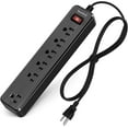 Surge Protector, SUPERDANNY 6 Outlet Power Strip, 4.5 Ft Extension Cord