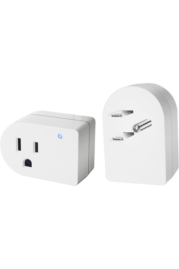 Surge Protector Wall Tap Single Outlet Extender 2 Pack, 3 Prong Grounded Plug Power Strip Adapter with  Light, 15A/125V Low Profile & Space-Saving for & Office Small Electronics-ETL-White
