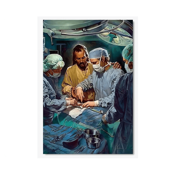 Surgeon Jesus Blessed Operation Wall Art Home Decor Office Wall Art