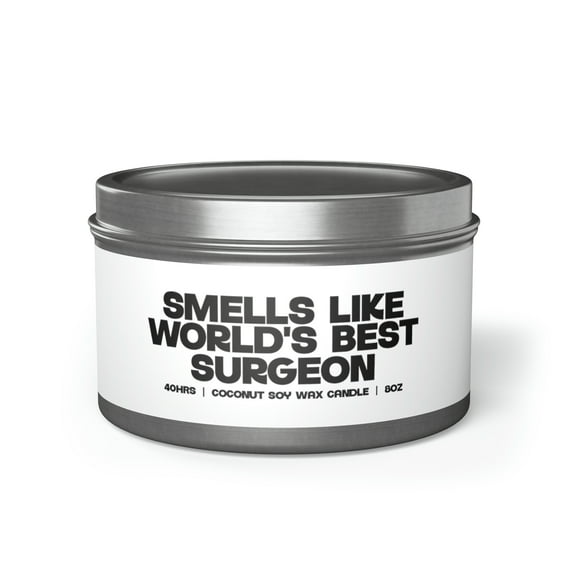 Surgeon Tin Candle Gift Decor Vanilla Coffee Scented