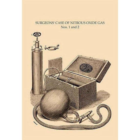 Surgeon's Case of Nitrous Oxide Gas Nos. 1 and 2 Fine art canvas print (20" x 30")